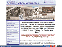 Tablet Screenshot of amazingschoolassemblies.com